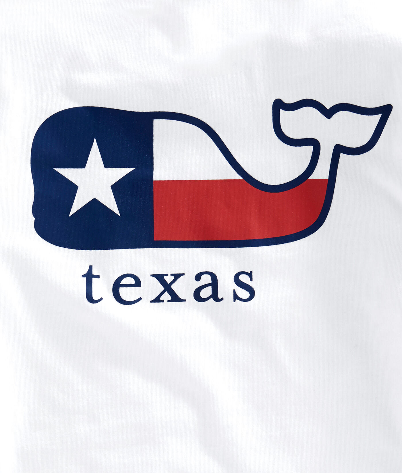 NWT Vineyard Vines Mens Small Santa Whale Texas Flag Icon Blue Christmas T-Shirt