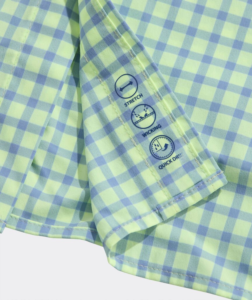 Performance Lemon Shark Gingham Featherweight Shirt