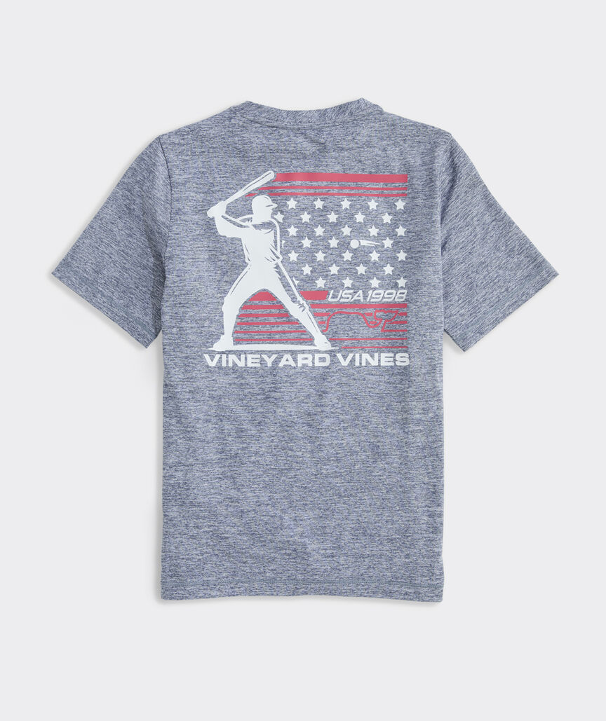 Boys' USA Baseball Short-Sleeve Harbor Sun Performance Tee