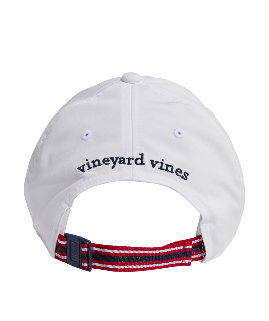 OUTLET Flag Logo Box Performance Baseball Hat