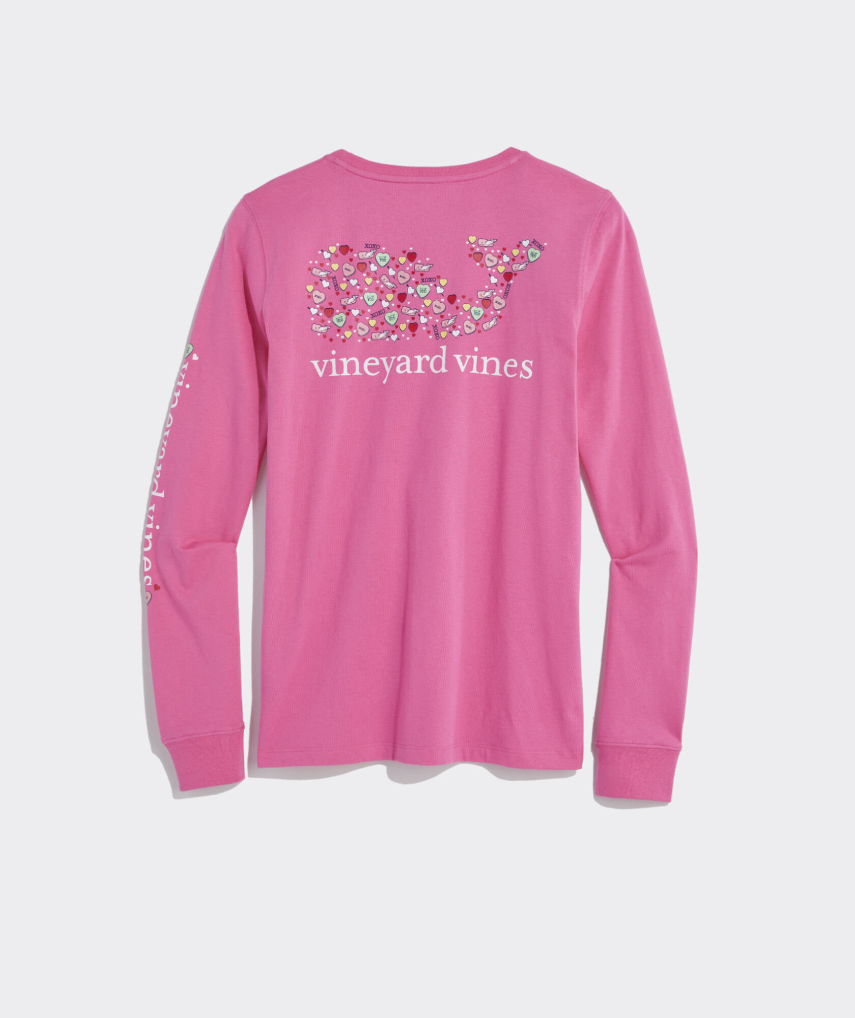 Valentine's Day Icons Whale Long-Sleeve Pocket Tee