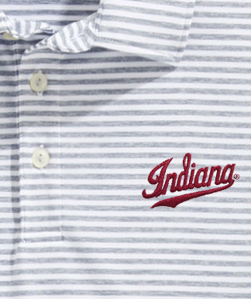 Indiana University Winstead Stripe Sankaty Performance Polo