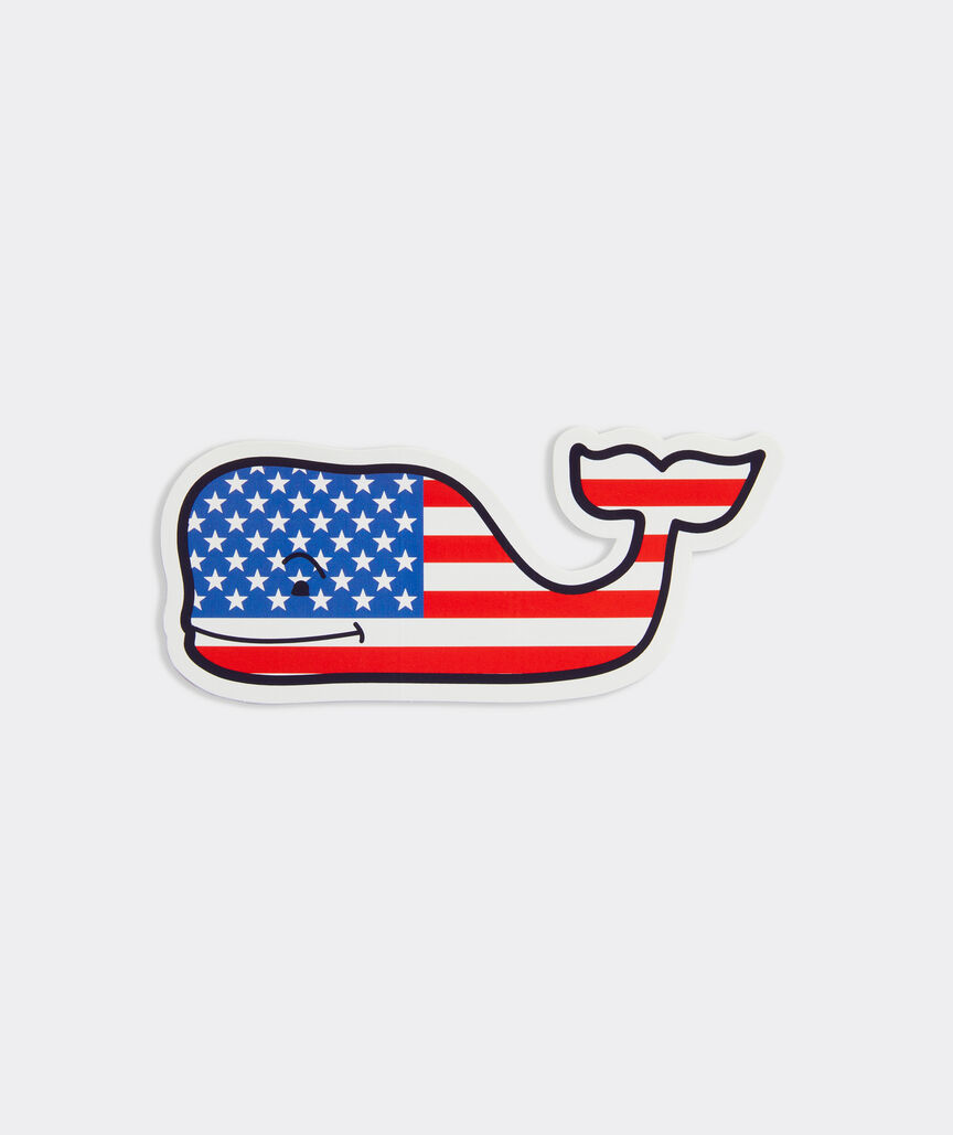 Flag Whale Sticker