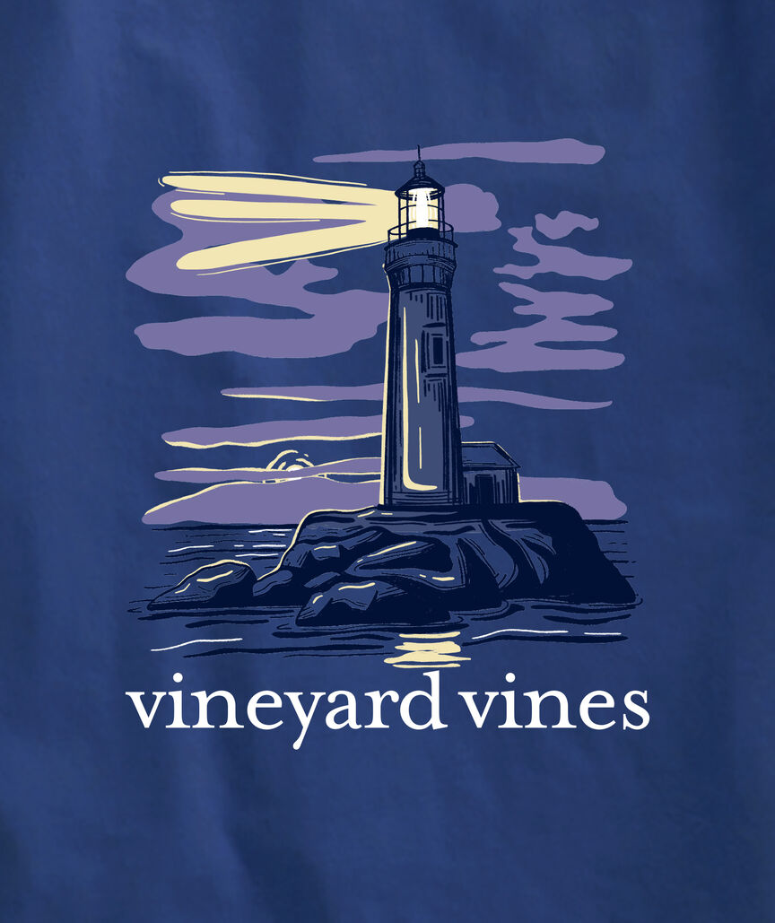 OUTLET Women's Lighthouse at Dusk Short-Sleeve Pocket Tee