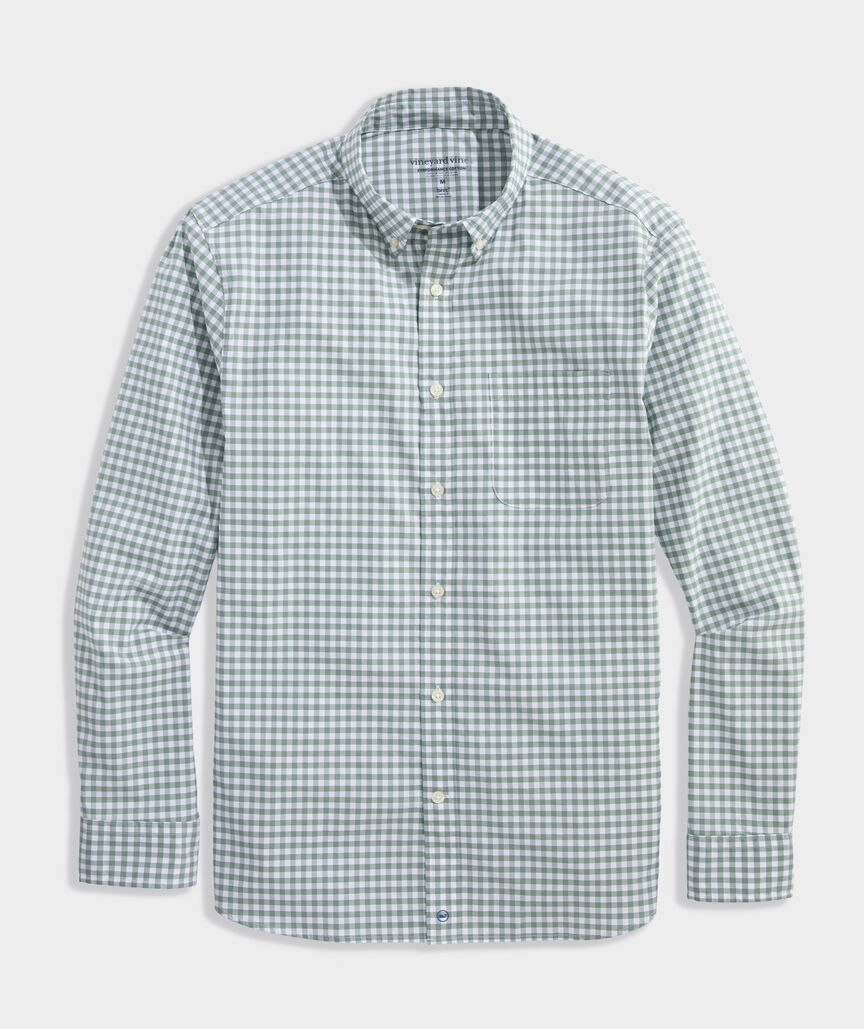 Performance Cotton Skysail Gingham Shirt