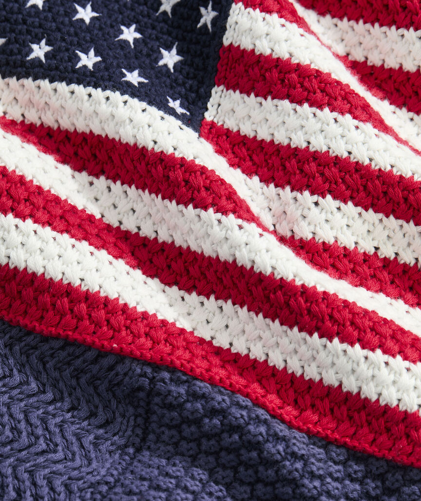 USA Patchwork Cardigan