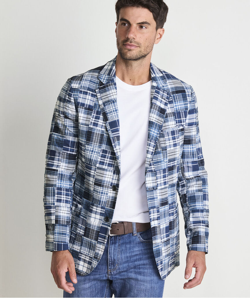 Indigo Patchwork Blazer