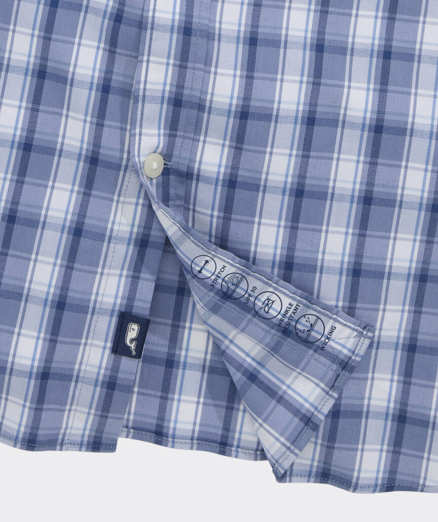 Performance Higgs Beach Plaid Sundown Shirt