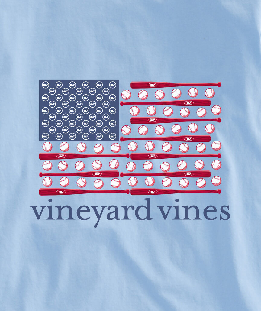 OUTLET Baseball Flag Short-Sleeve Pocket Tee