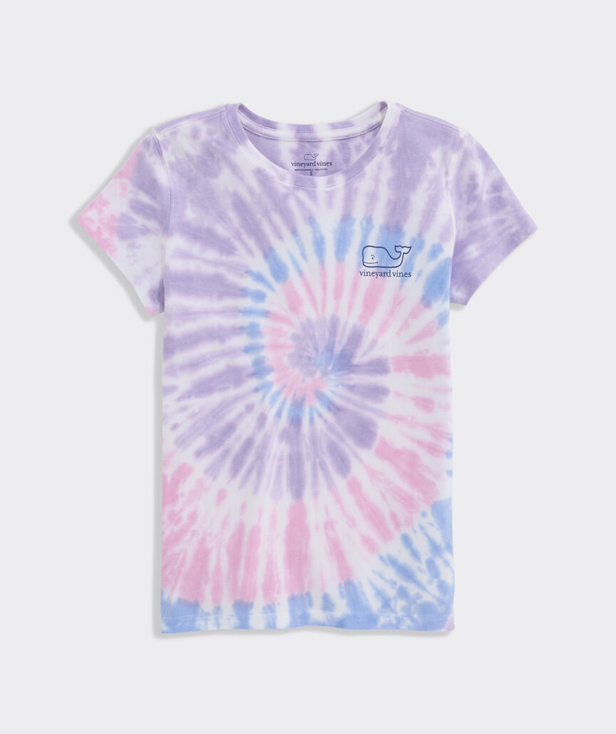 Girls' Whale Swirl Tie-Dye Short-Sleeve Tee