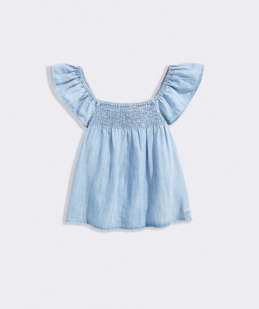 Girls' Ashe Chambray Top