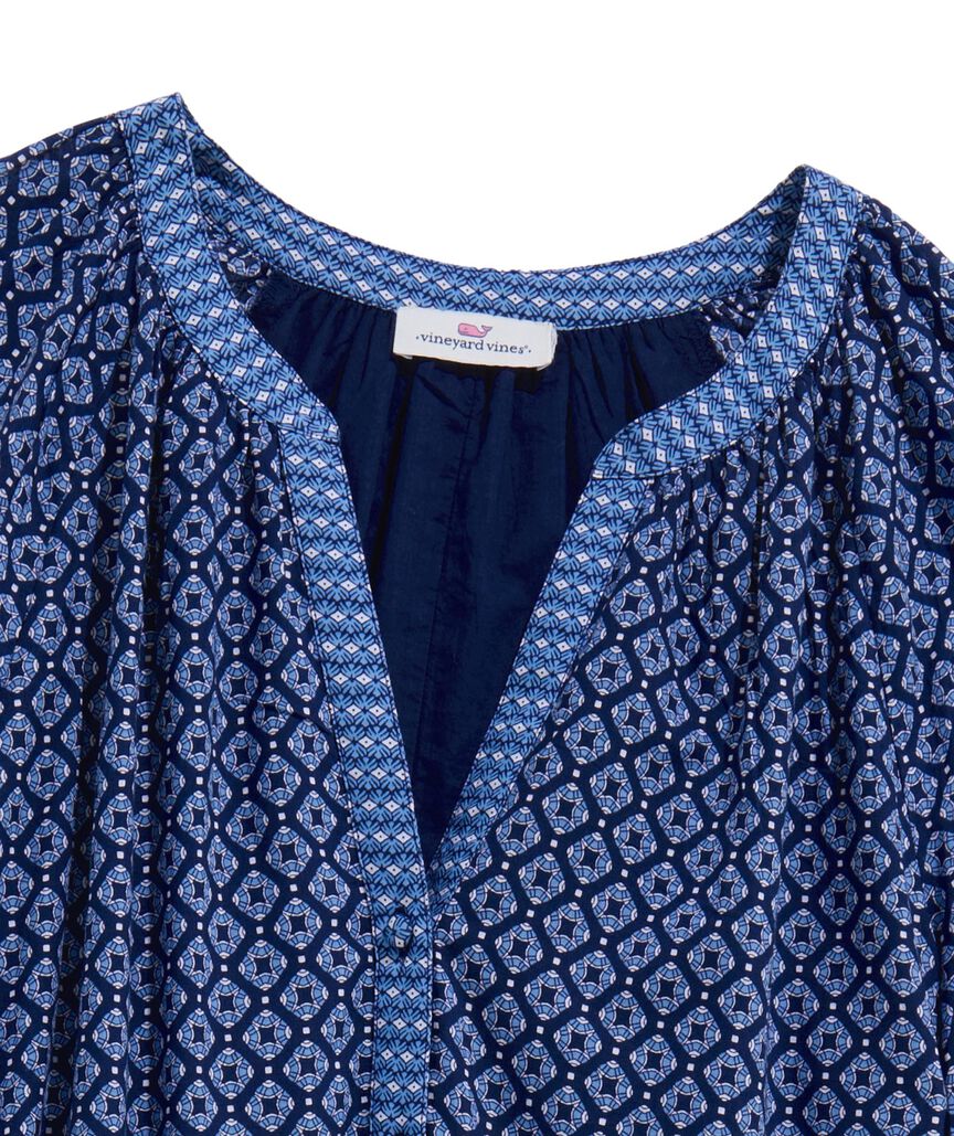 OUTLET Women's Chelsea Geo Ruffle Dress