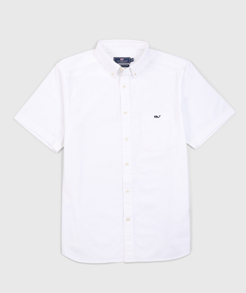 OUTLET Short-Sleeve Oxford Shirt