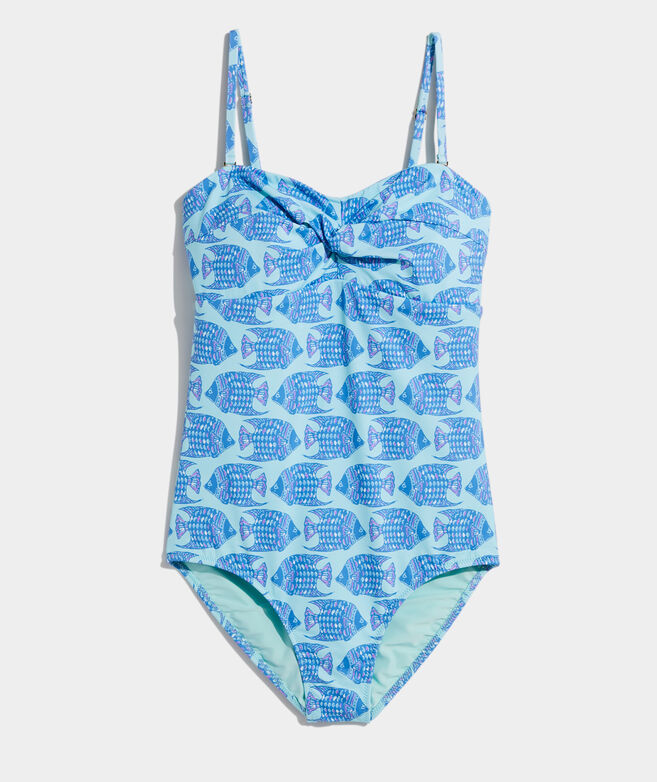 Tang Fish Strapless One-Piece
