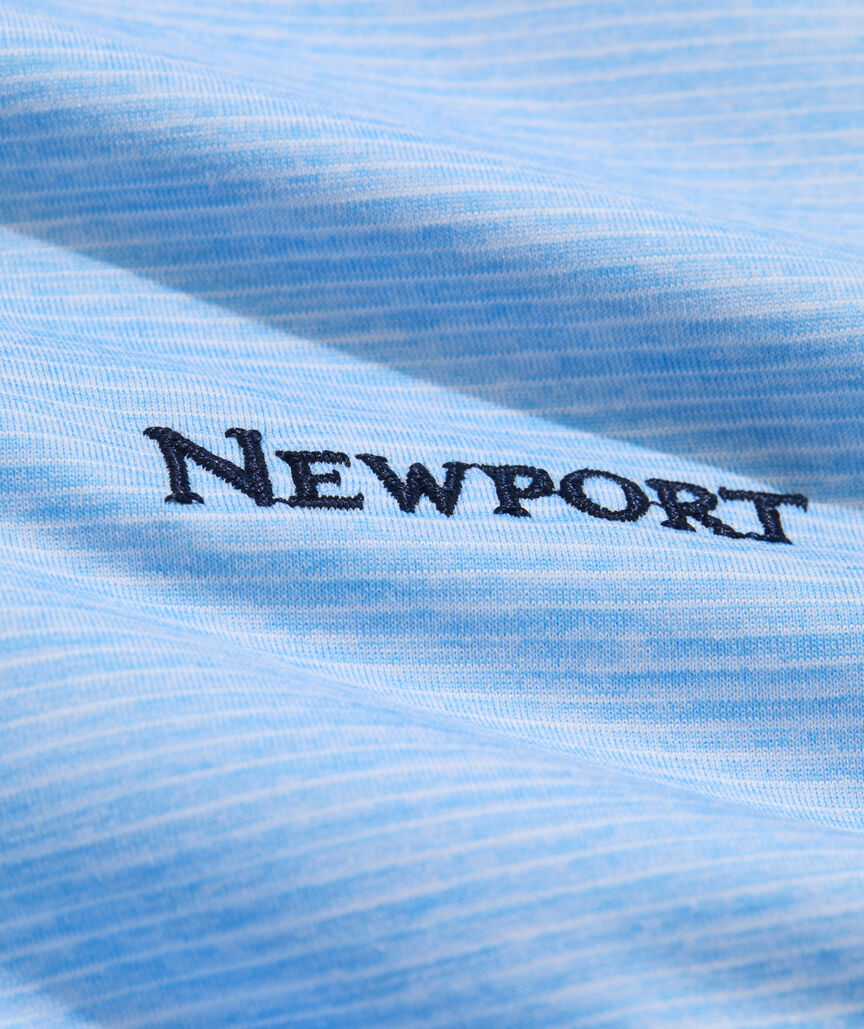 OUTLET Boys' Newport Performance St. Jean Stripe Sankaty Polo
