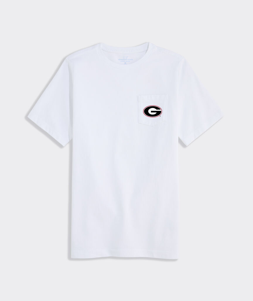 University of Georgia Boys' Football Whale Short-Sleeve Pocket Tee