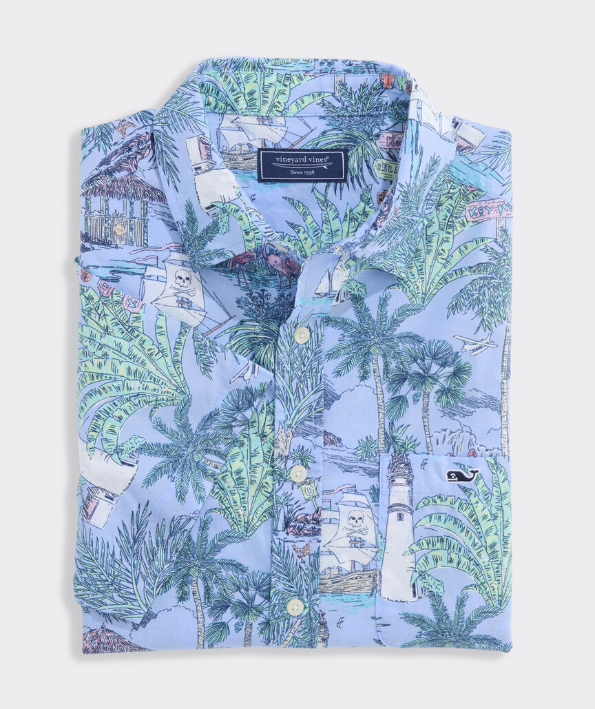 Keys To Escape Cotton Short-Sleeve Shirt