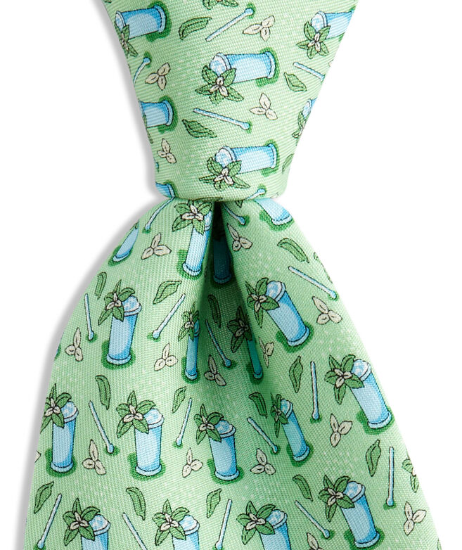 Men's Ties: Mint Julep Printed Tie for Kentucky Derby -Vineyard Vines