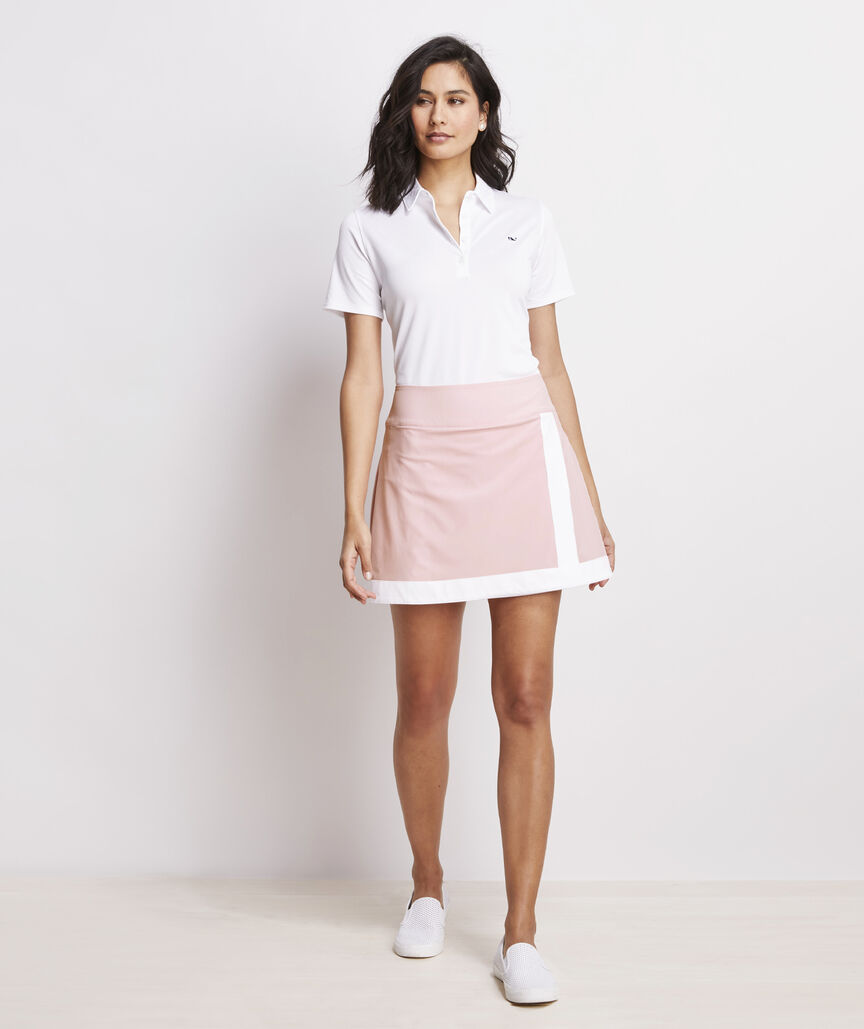 Jupe-Short (Skort) Performance Vineyard Vines - Rayures Bleu, Orange, Rose - Taille XS - Neuf Avec étiquettes