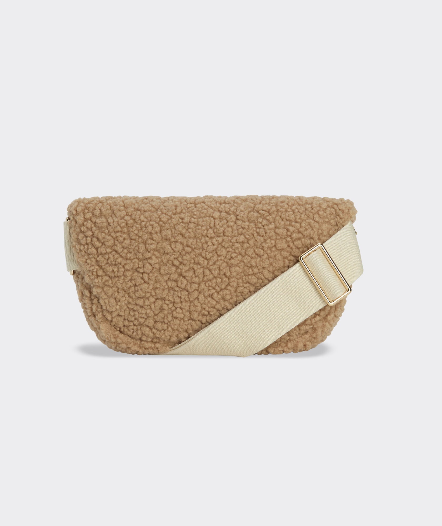 High-Pile Fleece Sling Bag