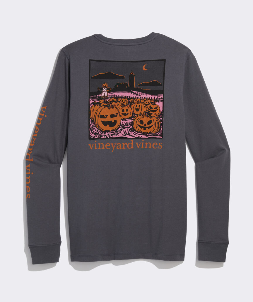 Women's Pumpkin Patch Long-Sleeve Pocket Tee