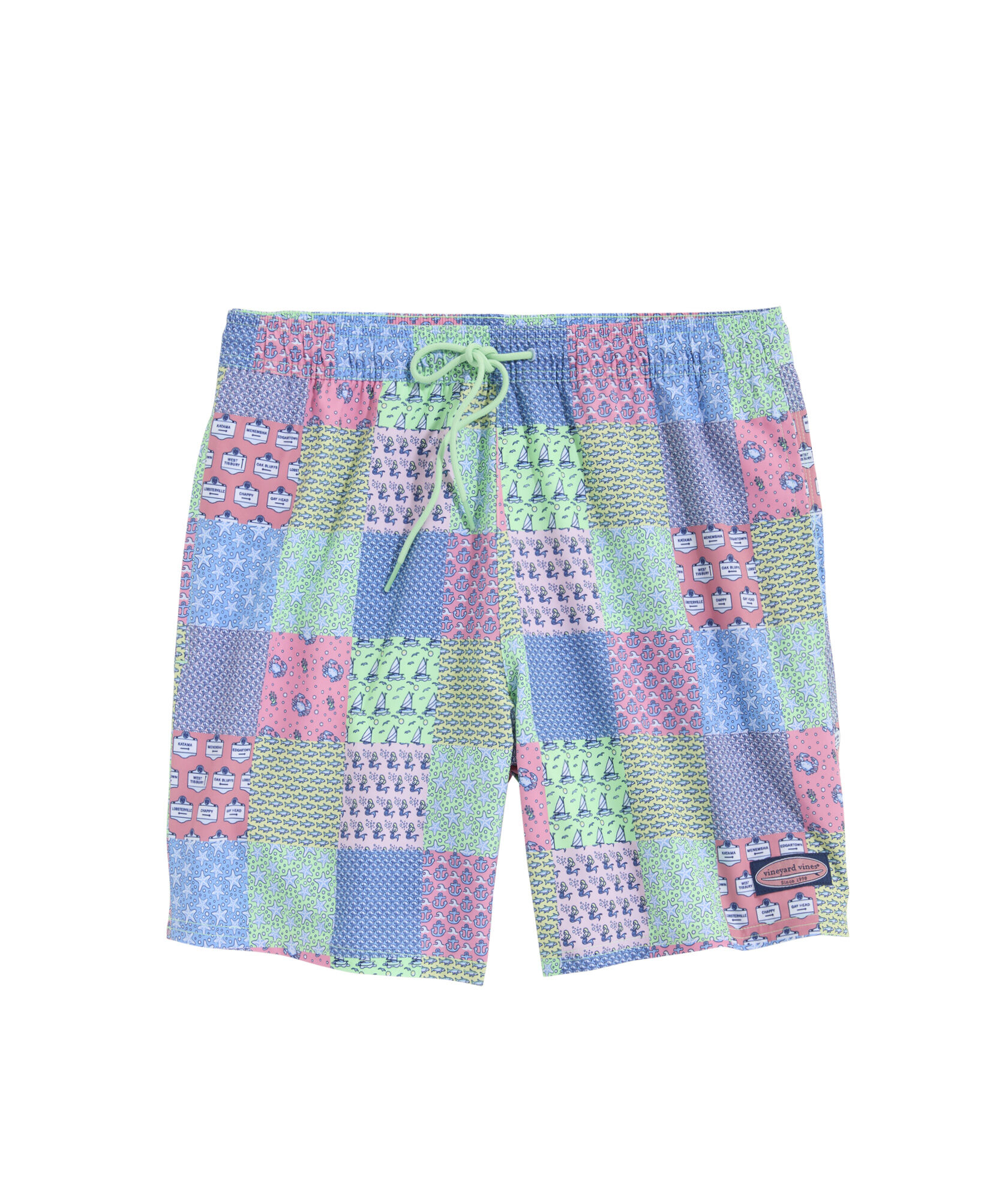 OUTLET Heritage Patchwork Chappy Swim Trunks