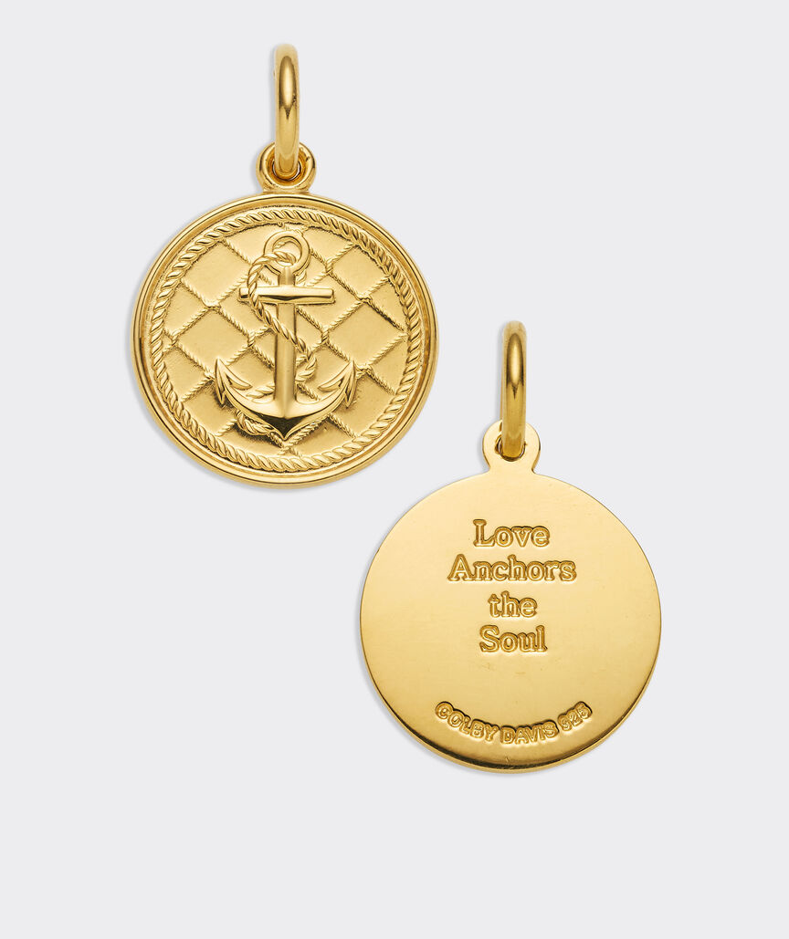 Colby Davis Small Anchor Gold Vermeil