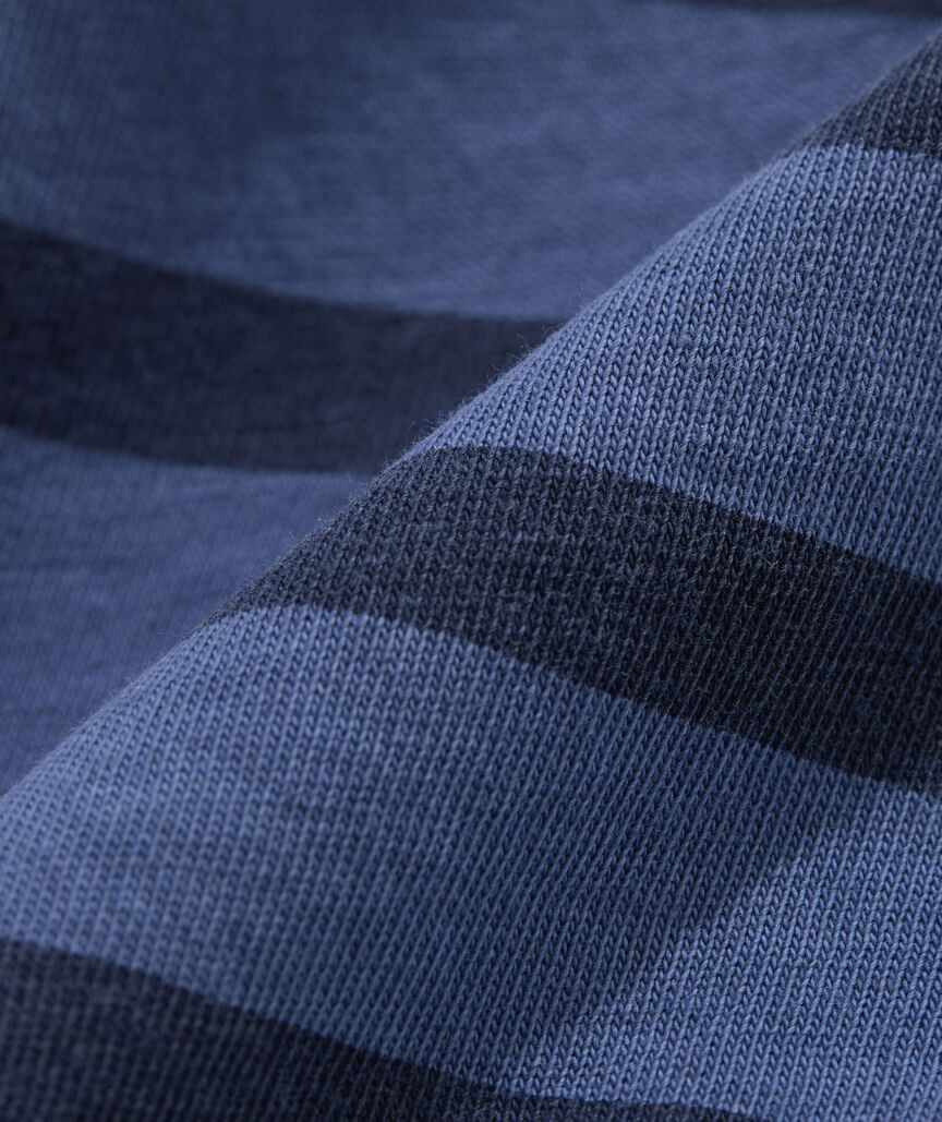 Boys' Garment-Dyed Surf Striped Hoodie Pocket Tee