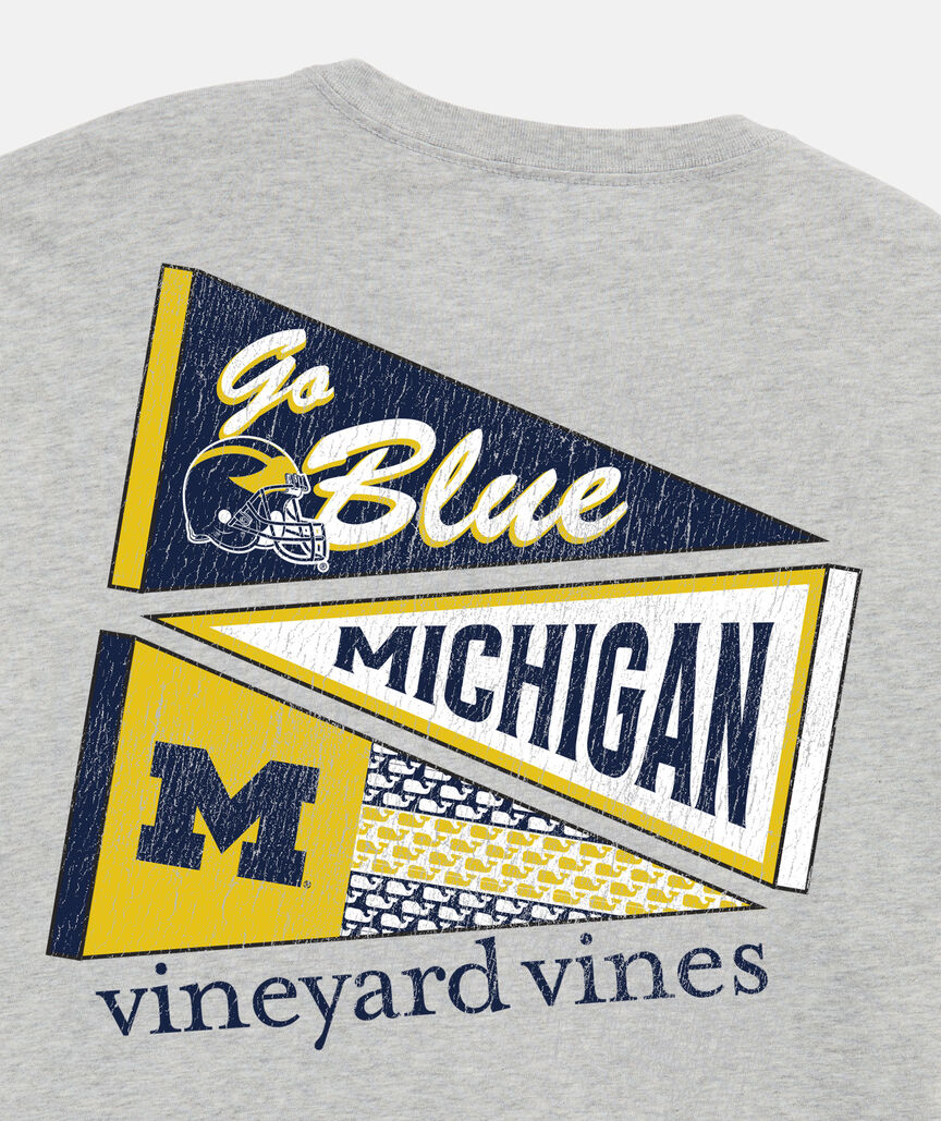 University of Michigan Pennants Short-Sleeve Pocket Tee