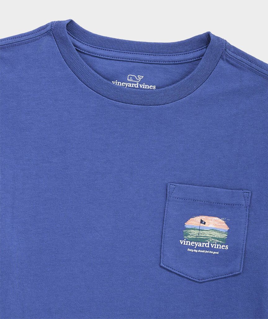 Boys' Oceanfront Golf Long-Sleeve Pocket Tee