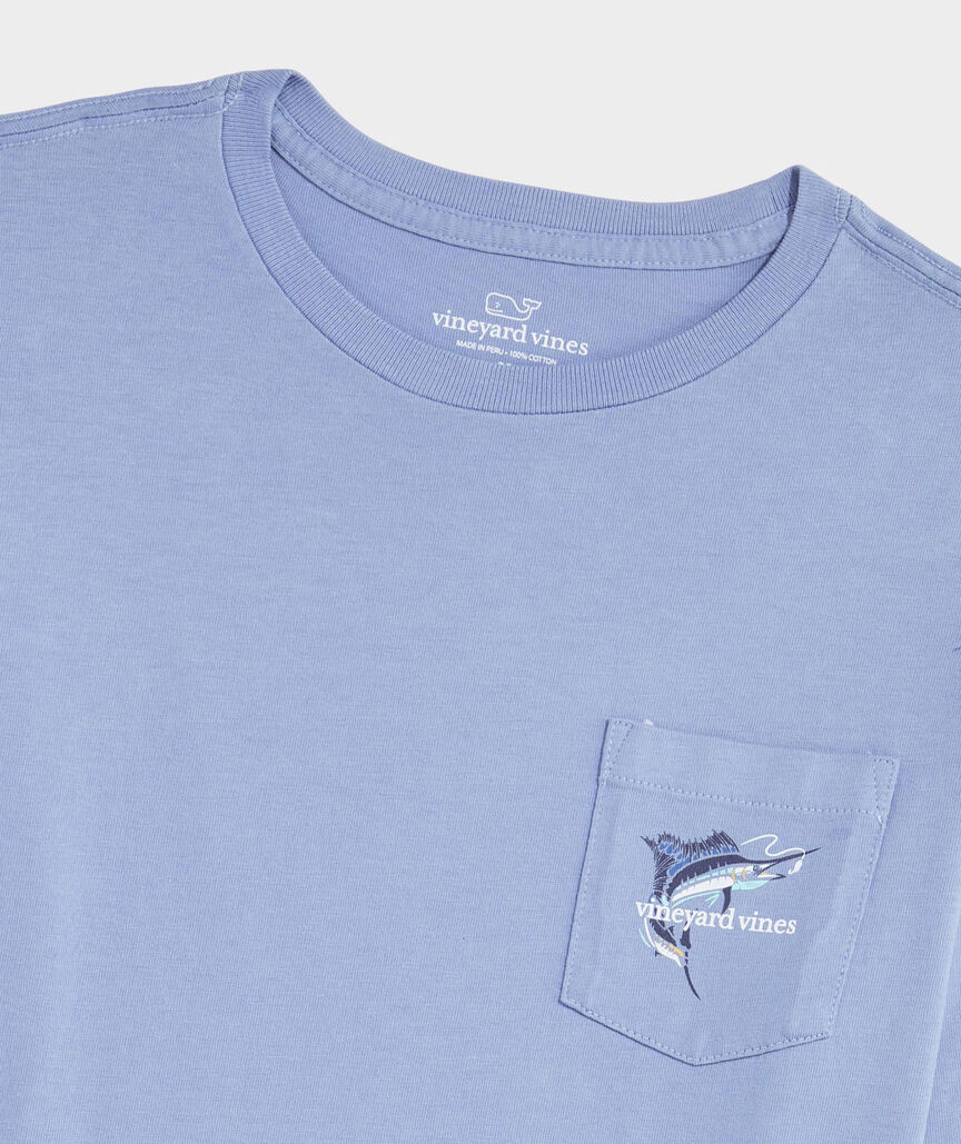 OUTLET Boys' Classic Sailfish Long-Sleeve Pocket Tee
