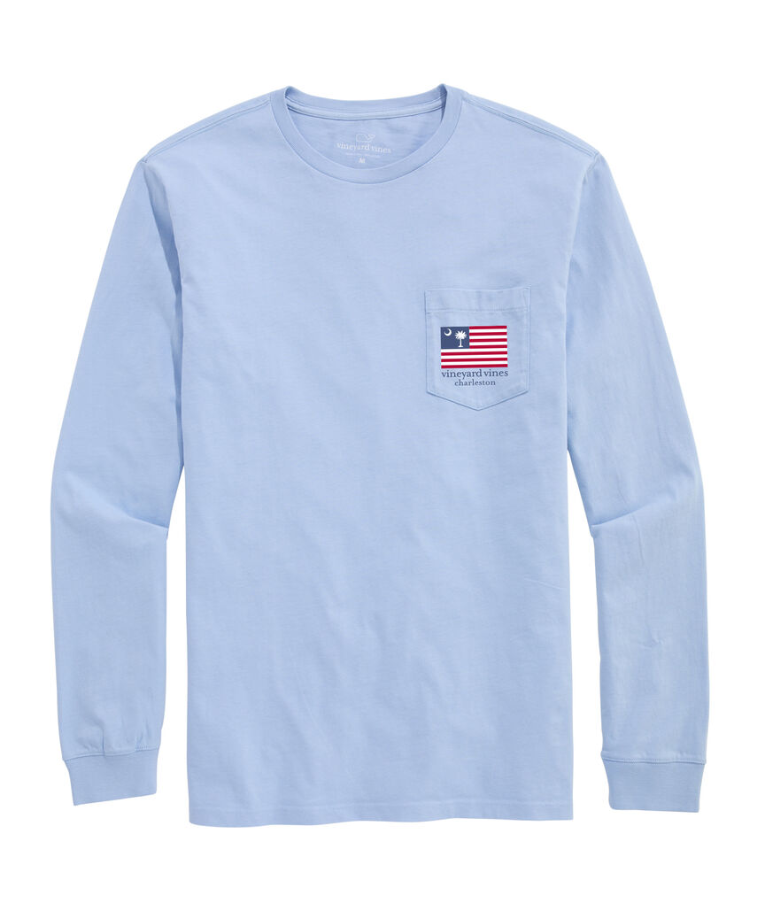 OUTLET Charleston Beer Pong Flag Long-Sleeve Pocket Tee