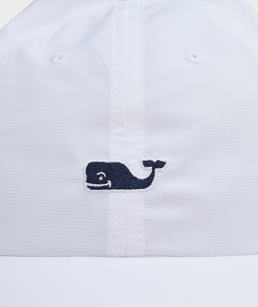 Embroidered Whale Patch Performance Baseball Hat