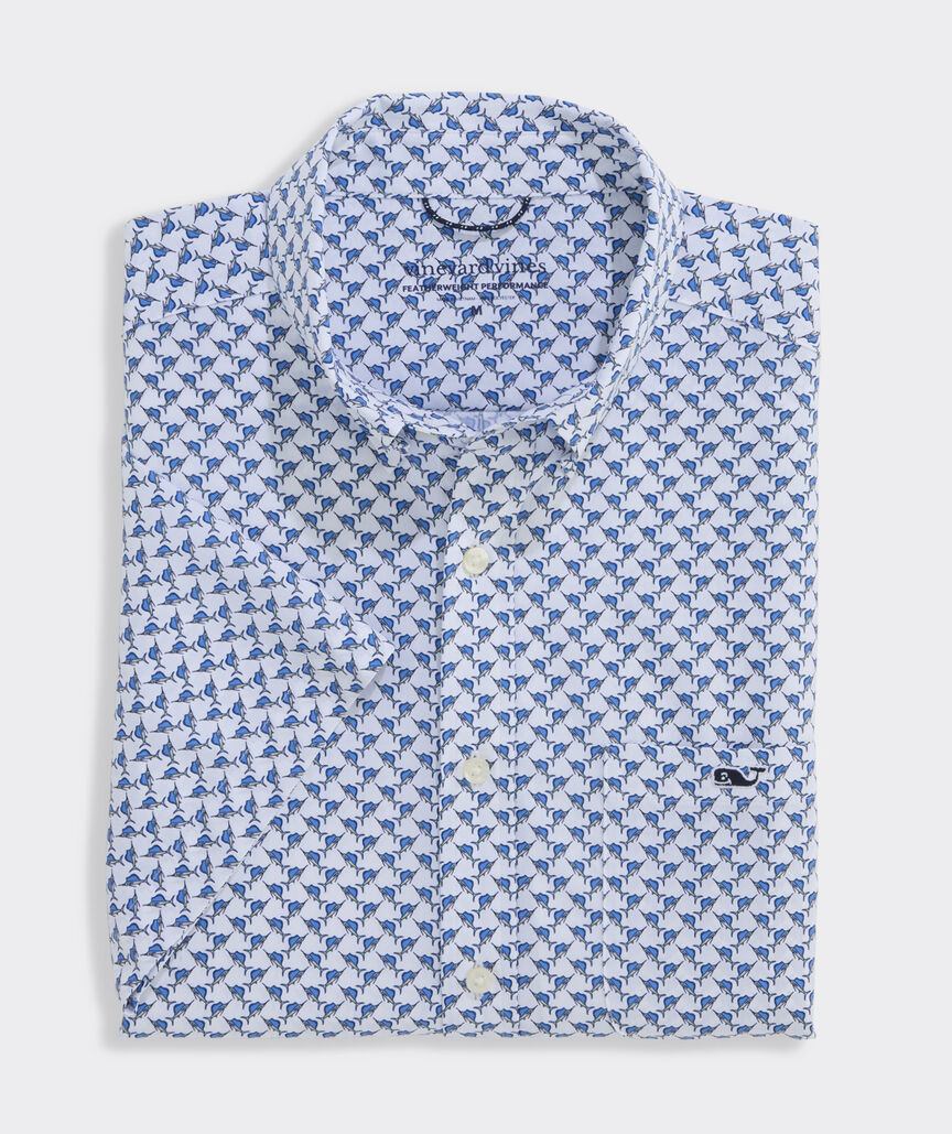 Performance Crossed Sailfish Ripstop Short-Sleeve Shirt