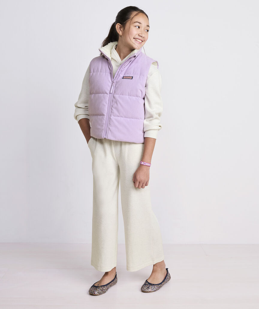 Girls' Corduroy Puffer Vest