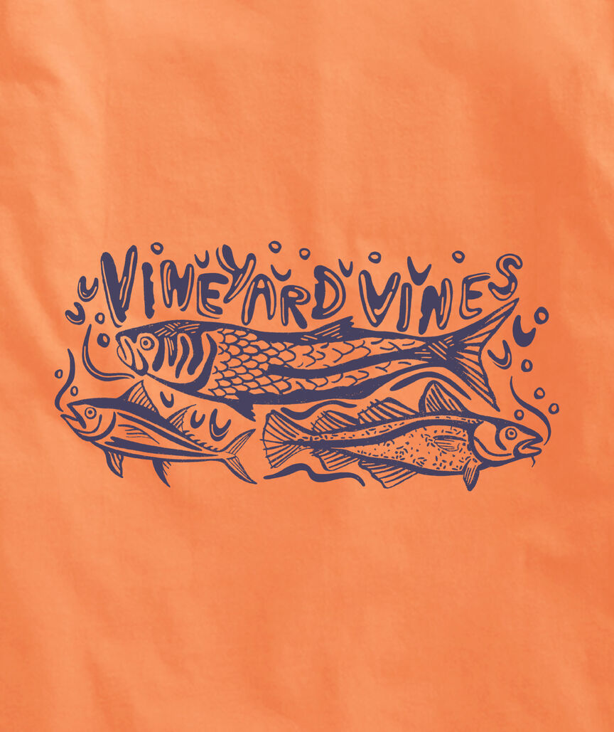 OUTLET Fish Stamp Short-Sleeve Tee