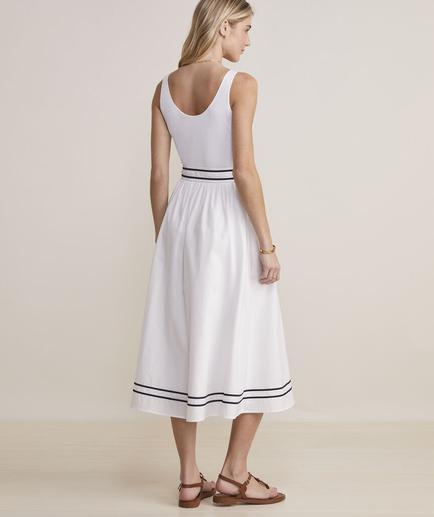 Linen Dress Party Midi Vineyard Vines NWT, Size S