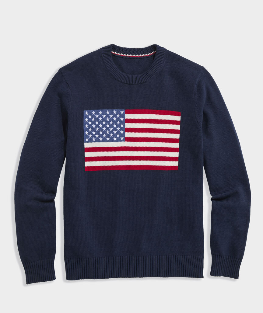American Flag Crewneck