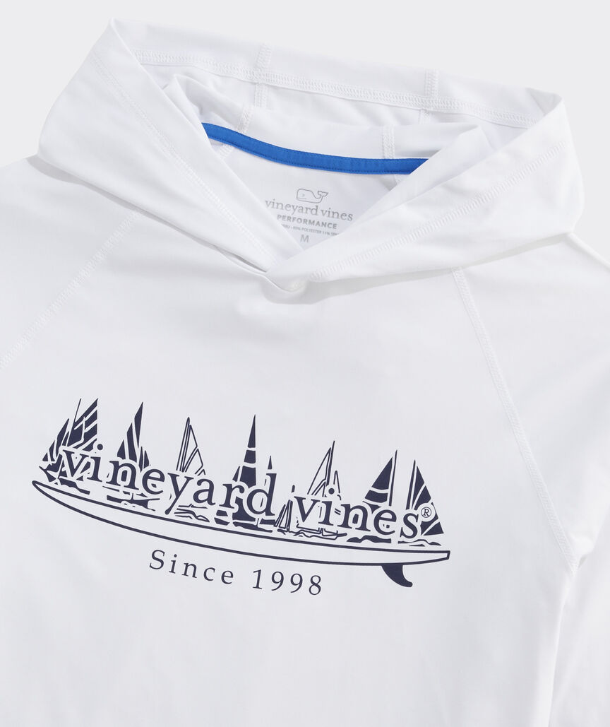 Boat Parade Surf Logo Long-Sleeve Harbor Performance Tee
