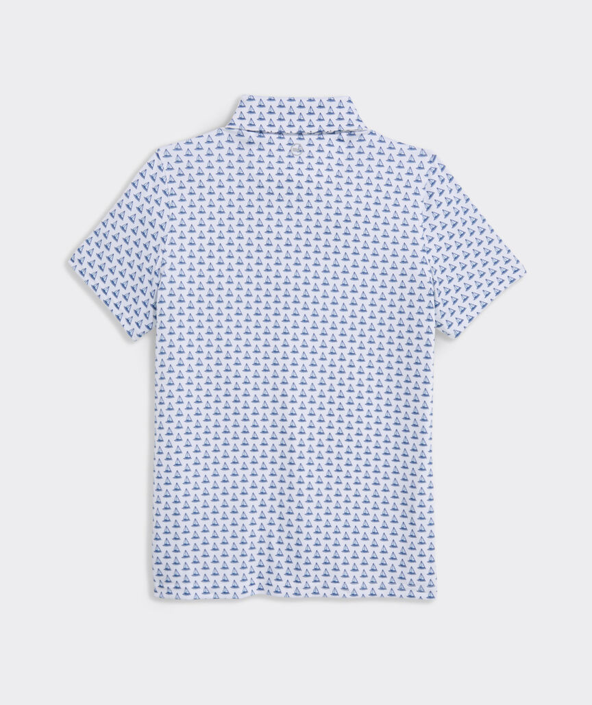 Boys' Performance Printed Sankaty Polo