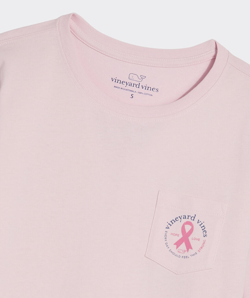 Women's Breast Cancer Awareness Long-Sleeve Pocket Tee