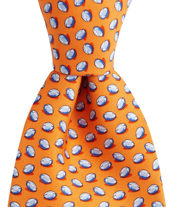 Men's Ties Printed Football Silk Tie for Men Vineyard Vines