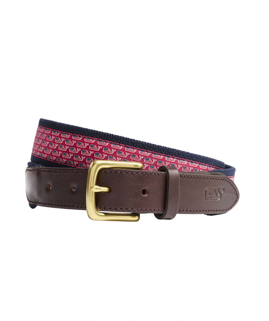 OUTLET Americana Whale Canvas Club Belt