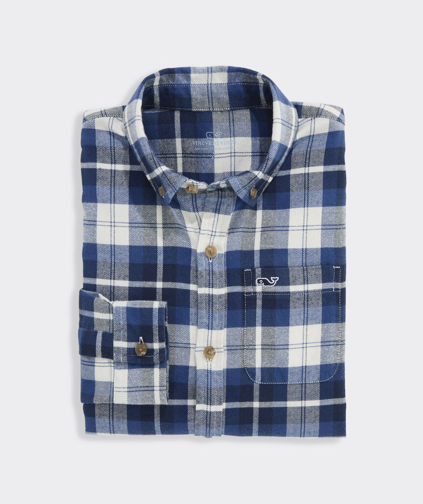 Boys' Plaid Vineyard Flannel Shirt