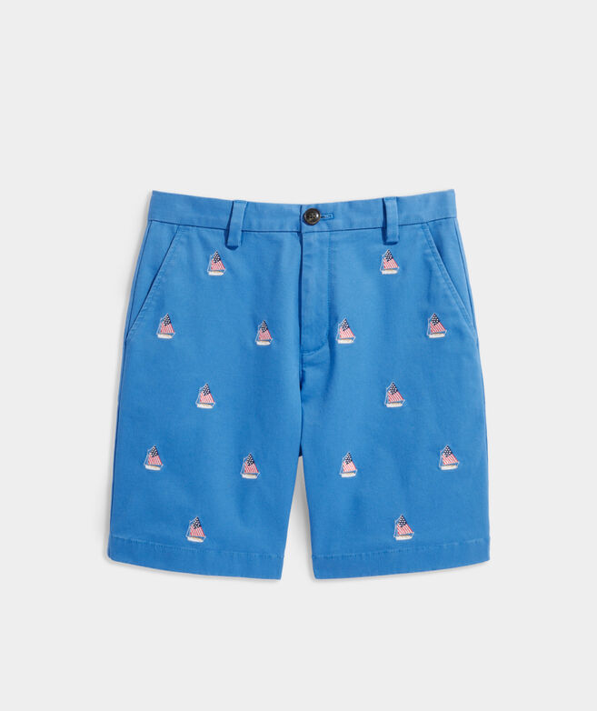 Boys' Embroidered Stretch Breaker Shorts