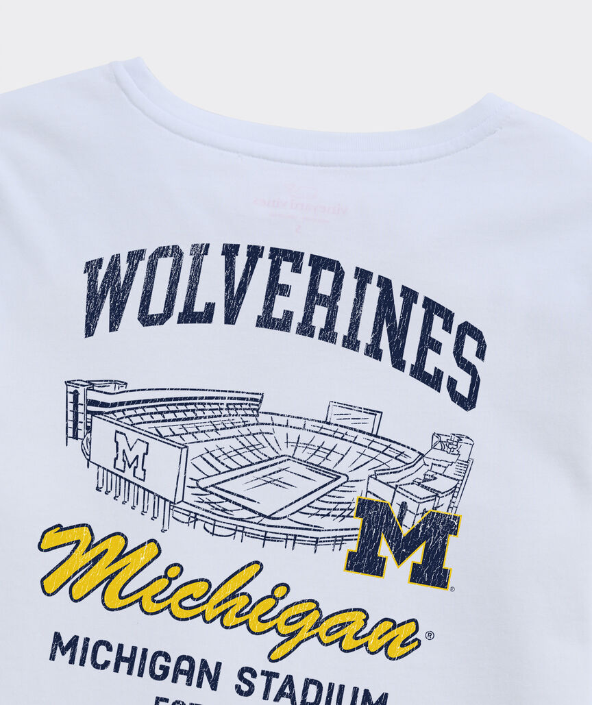 Women's University of Michigan Stadium Long-Sleeve Pocket Tee