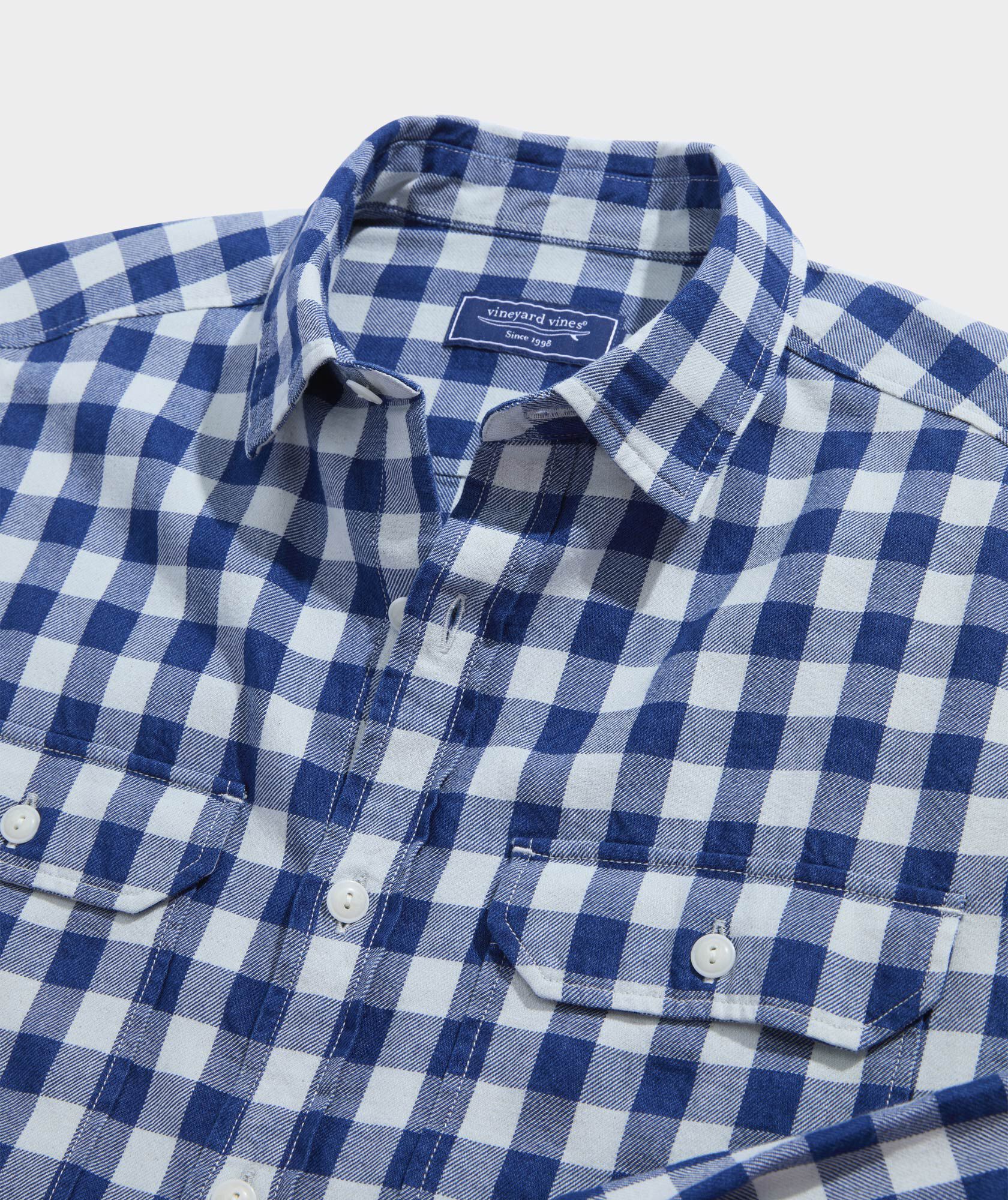 Bluffs Check Indigo Montauk Shirt