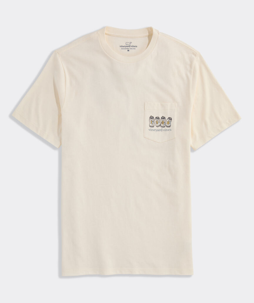 Since 98 Beer Cans Short-Sleeve Pocket Tee