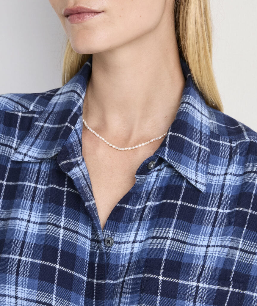 Birdie Flannel Button-Down