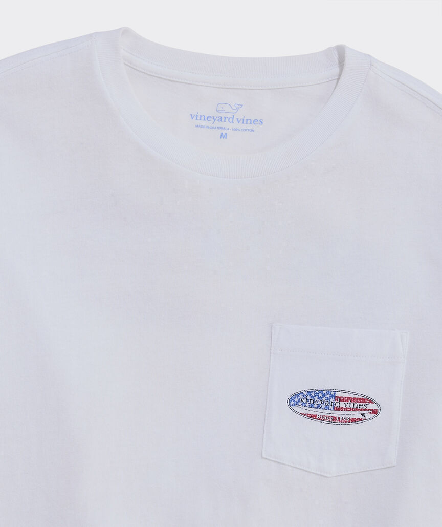 Drift Dye Classic USA Surf Logo Short-Sleeve Pocket Tee